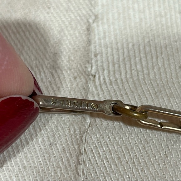 Lisner Vintage 1940 50 Art deco Gold Thick wide Heavy Cleopatra choker Necklace - Picture 12 of 16